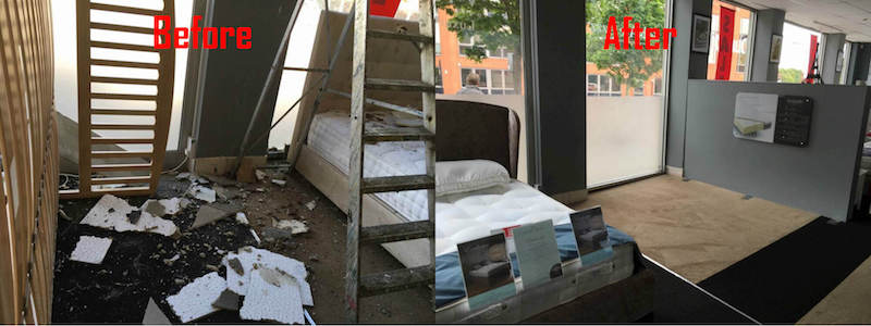 Major Water Damage At Furniture Store Harrow